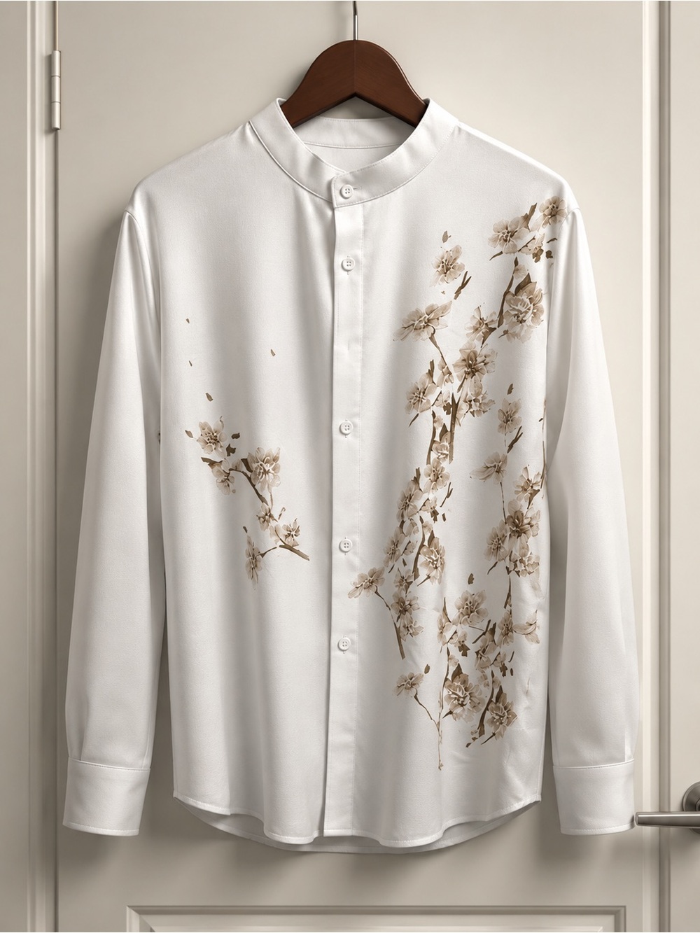 Embroidered White Button-Down Shirt - Picture 2 of 3